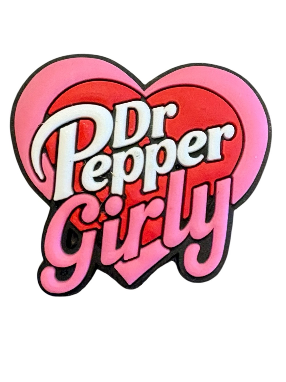 Dr Pepper Girly Croc Charm